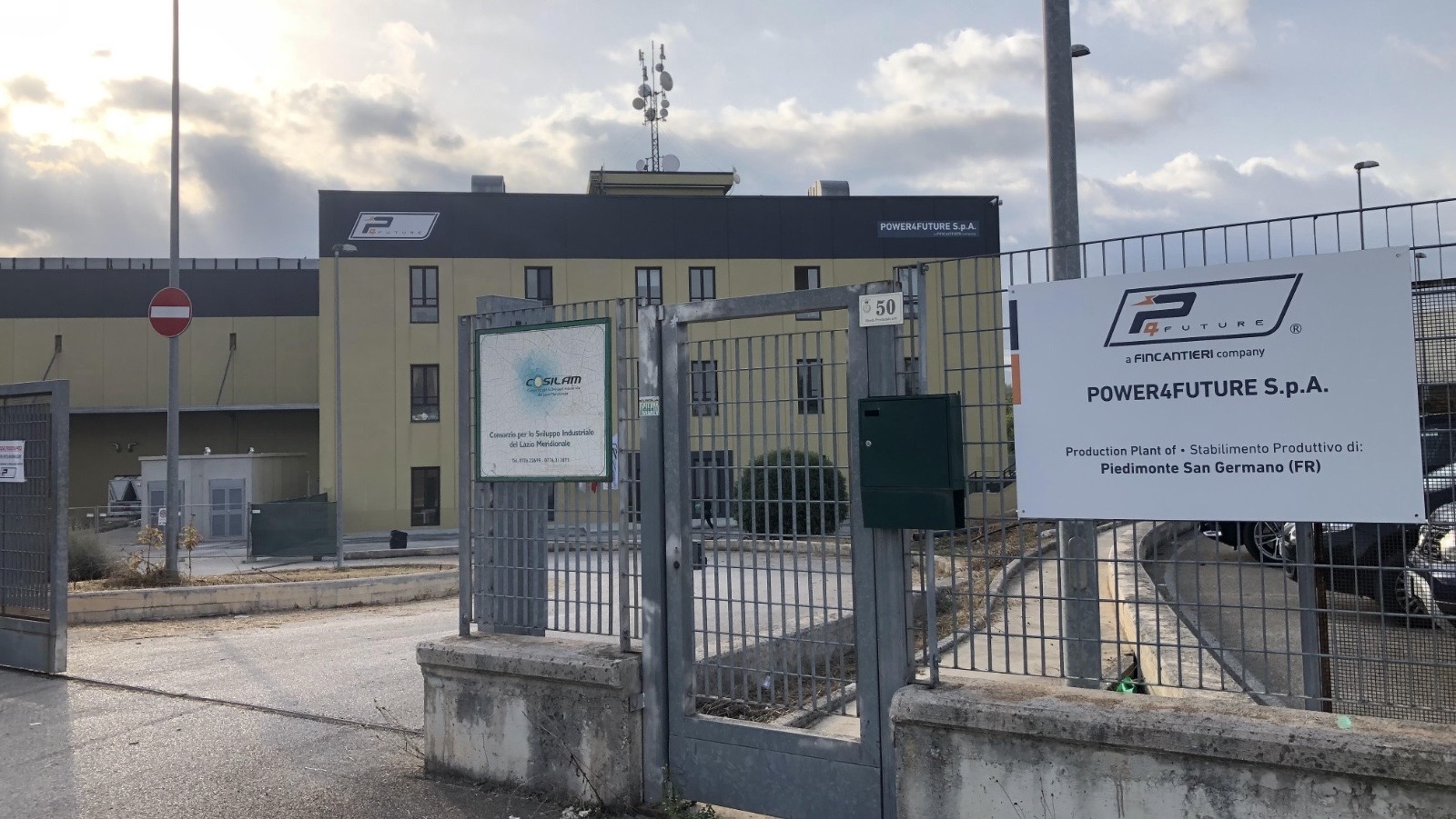 Power4Future Fincantieri facility in Piedimonte San Germano